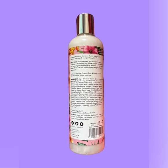 FLORA & CURL HYDRATE ME ORGANIC ROSE & HONEY CREAM SHAMPOO & Conditioner… - Picture 10 of 16